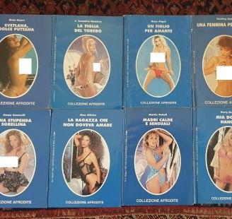 Lotto 11 libri erotici Collezione Afrodite '80 '90
