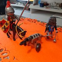 Playmobil squadra cavalieri con cannone