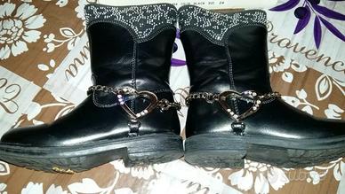 Primavera  Inverno stivaletti 24 nero bambina