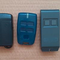 3 telecomandi apricancello allarme da testare