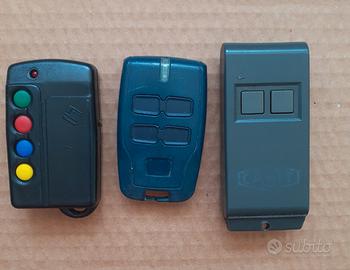 3 telecomandi apricancello allarme da testare