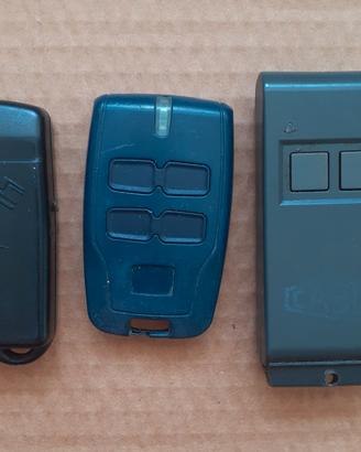 3 telecomandi apricancello allarme da testare