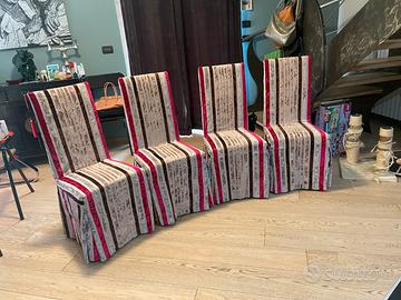 Sedie rivestite + tavolo