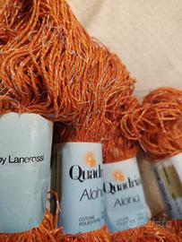 4 matasse di cotone arancione