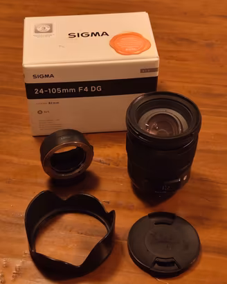 Sigma 24-105 Art Sony A con adattatore LA-EA3 