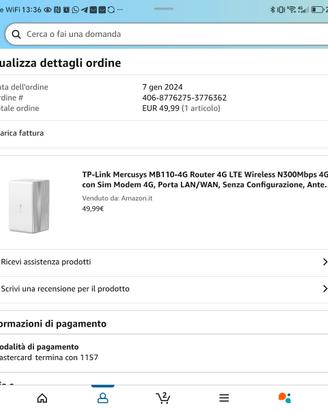 Router 4g wireless con sim modem 4g