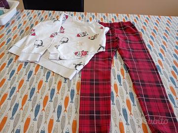 Completo bimba Felpa e Pantalone OVS 6/7 anni