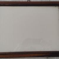 cornice color legno con vetro 