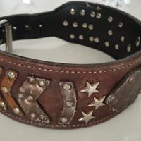 collare in cuoio di toro