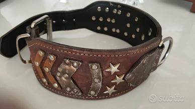 collare in cuoio di toro
