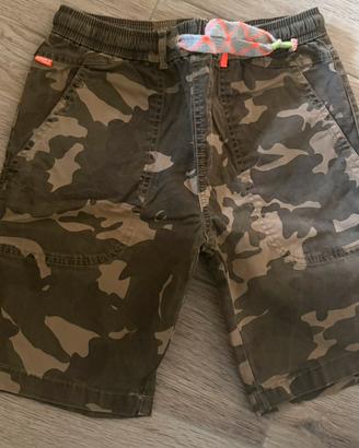 Pantaloncini Shorts Camouflage ragazzo 10 anni