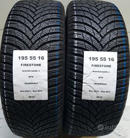 2 GOMME 195 55 16 FIRESTONE A2015