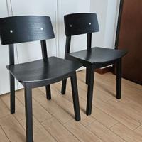 Coppia di sedie Ikea Sigurd nere