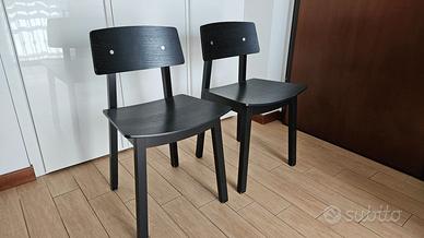 Coppia di sedie Ikea Sigurd nere