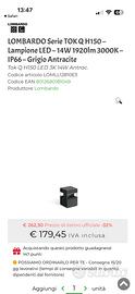Lampione Led Lombardo