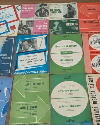 Lotto Spartiti Musicali d'epoca anni 70-80