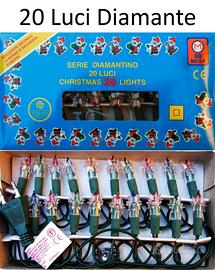 Luci Natale 20 Diamanti Maida Piselli incandescenz