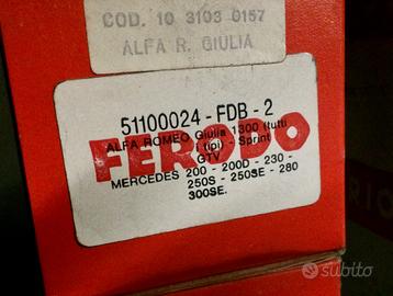 Pastiglie freno ferodo alfa romeo, mercedes