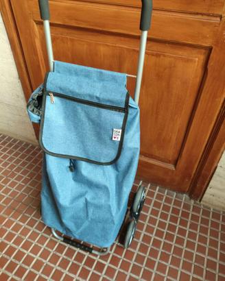 carrello per la spesa con 3 ruote
