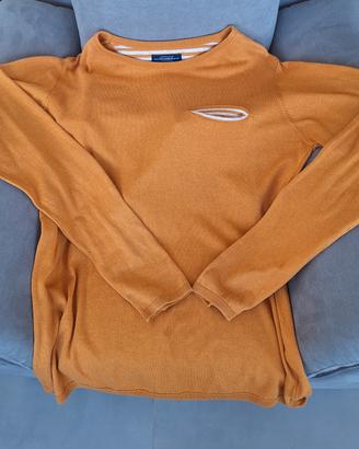 Maglione cotone uomo arancio Pull & Bear