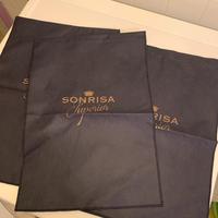 3 sacchi portabiancheria/ scarpe “ sonrisa”