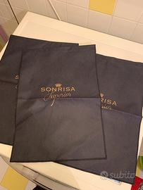 3 sacchi portabiancheria/ scarpe “ sonrisa”