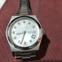 orologio Gucci  in acciaio  argentato 