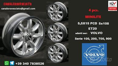 Cerchi minilite 5,5x15 5x108 et20 volvo