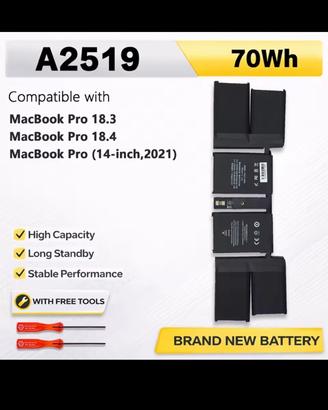 BATTERIA PER MACBOOK A2519 A2442