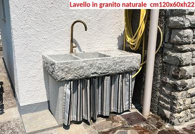 lavello lavandino in pietra granito 120 cm