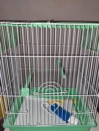 gabbia x canarini  con supporto 