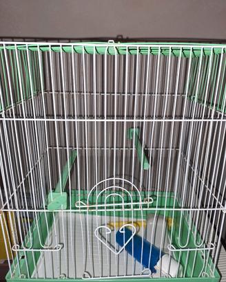 gabbia x canarini  con supporto 