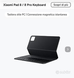 Xiaomi pad 8/ 8 pro keyboard tastiera