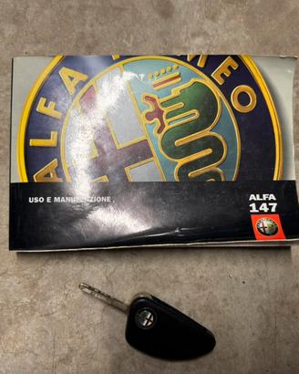 Chiave e Libretto manutenzione Alfa Romeo 147
