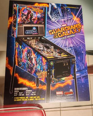 Flyer poster pinball Guardians of the galaxy 