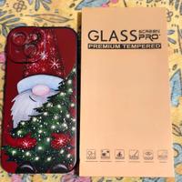 cover natalizia per iPhone 15 (non pro) e vetrini