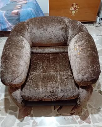 Poltrone vintage artigianali siciliane anni '70