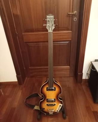 Harley Benton violin bass fretless