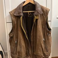 Vintage 90’ / Gilet Vera Pelle / 40% Wool / Size L