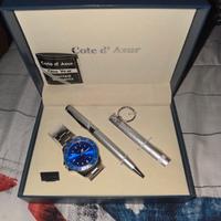 Set Uomo Cote d'Azur | Orologio Ghiera Blu