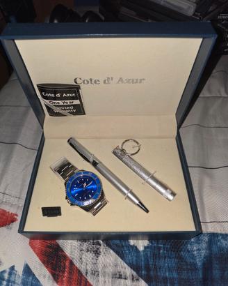 Set Uomo Cote d'Azur | Orologio Ghiera Blu