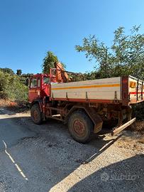 Autocarro LANCIA 75 CL 4x4 con gruetta