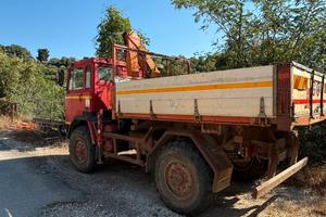 Autocarro LANCIA 75 CL 4x4 con gruetta