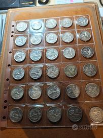 lotto 30 PZ 2 lire argento 