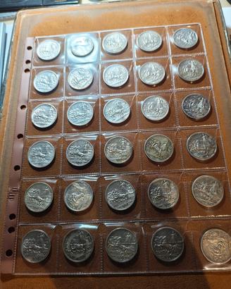 lotto 30 PZ 2 lire argento 