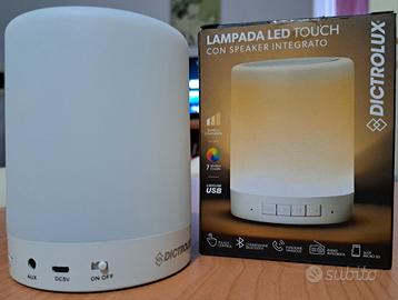 lampada da tavolo con speaker integrato