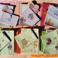 Vintage WINX 6 folder carta da lettere biglietti