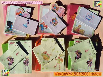 Vintage WINX 6 folder carta da lettere biglietti