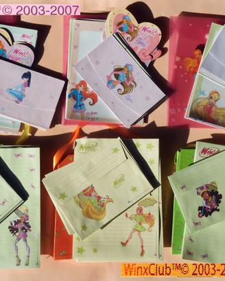 Vintage WINX 6 folder carta da lettere biglietti