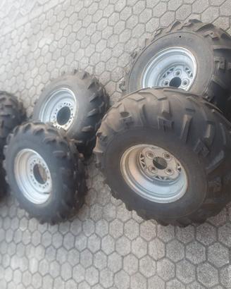 6 gomme e Kit lama da neve per Quad